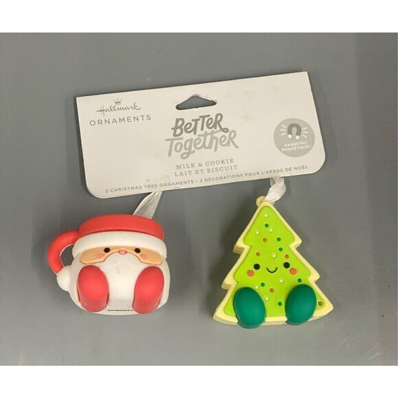 Hallmark Christmas Ornaments Better Together Milk Cookie Santa Tree ornament - Picture 1 of 3